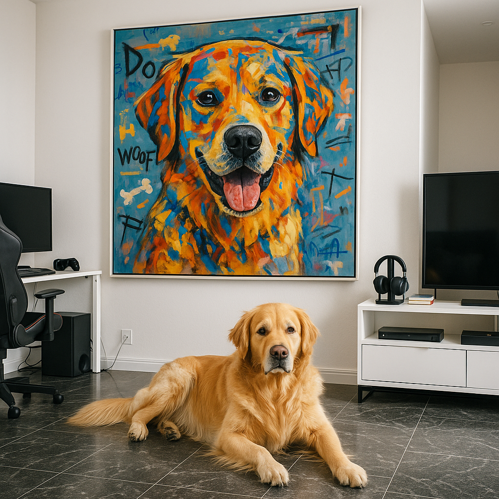 Custom Pet Portrait – Street graffiti Style Portrait