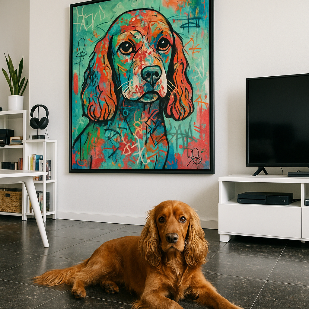 Custom Pet Portrait – Street graffiti Style Portrait