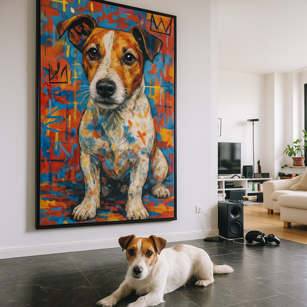 Custom Pet Portrait – Street graffiti Style Portrait