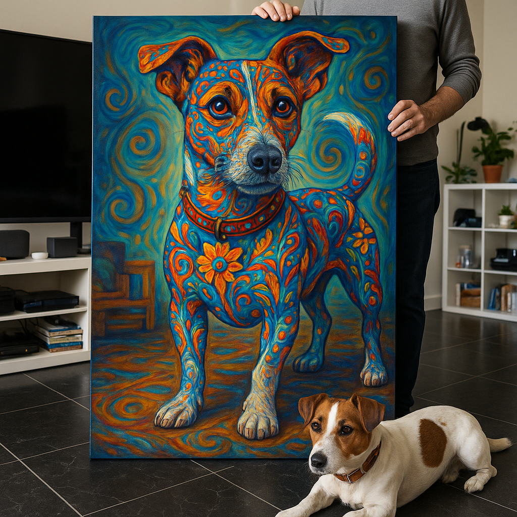 Custom Pet Portrait – Mexican Alebrije Style