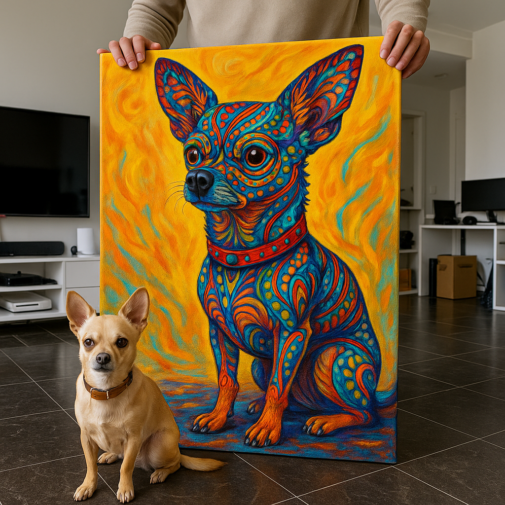 Custom Pet Portrait – Mexican Alebrije Style