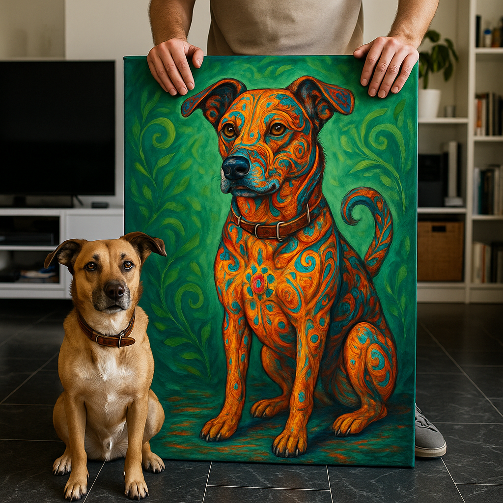 Custom Pet Portrait – Mexican Alebrije Style