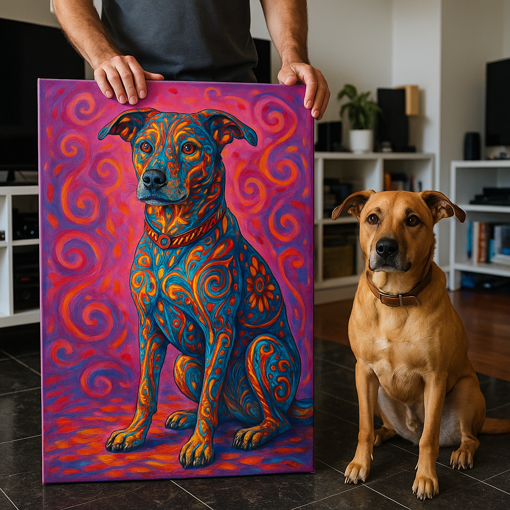 Custom Pet Portrait – Mexican Alebrije Style