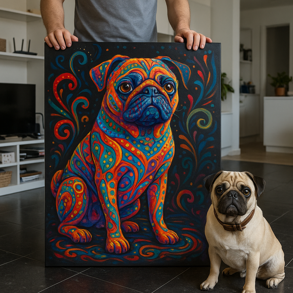 Custom Pet Portrait – Mexican Alebrije Style