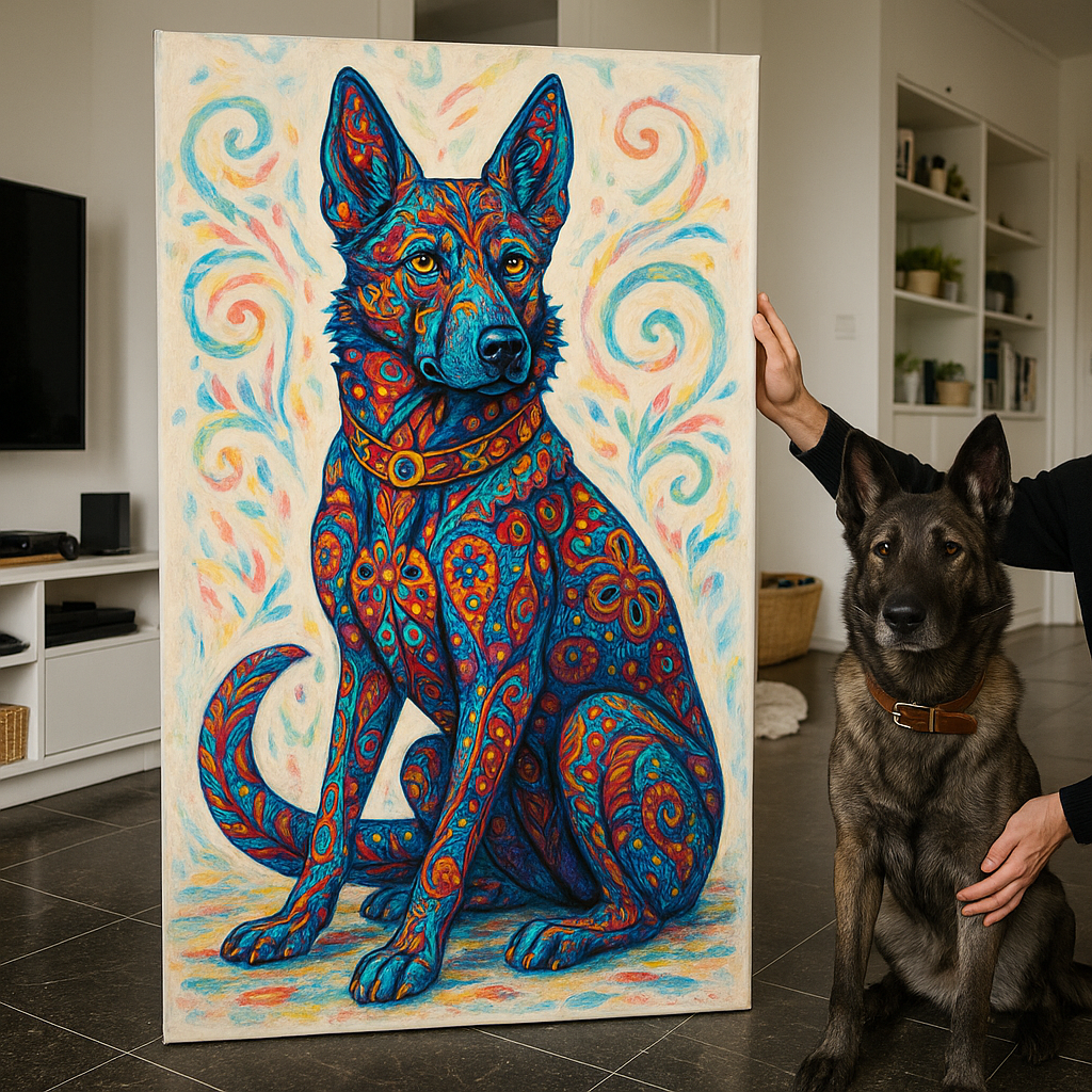 Custom Pet Portrait – Mexican Alebrije Style