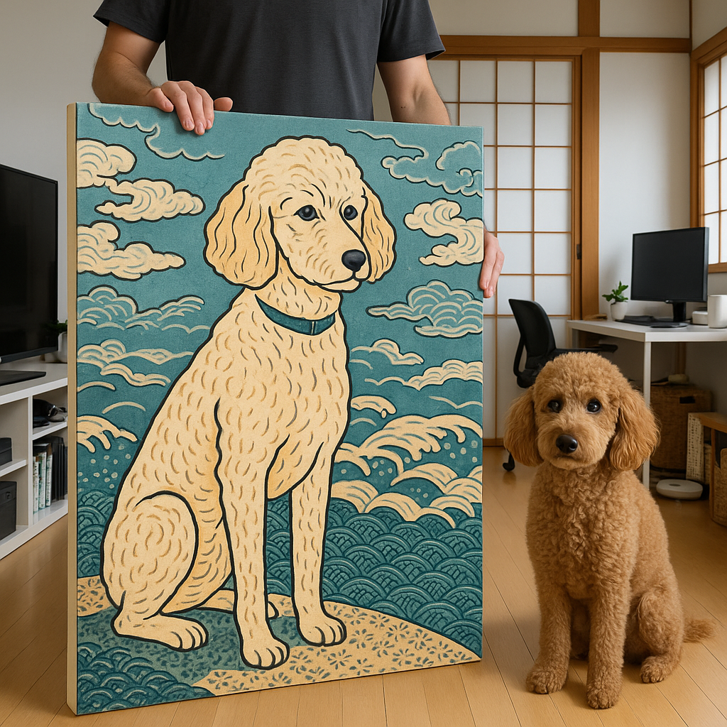 Custom Pet Portrait – Japanese Ukiyo-e Style