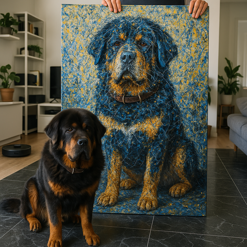 Custom Pet Portrait – Abstract Expressionist Style Portrait