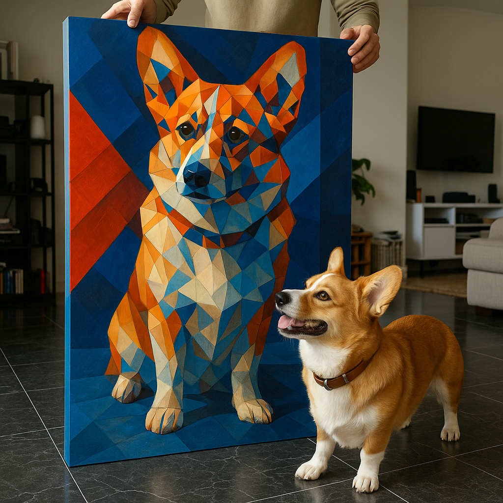 Custom Pet Portrait – Cubism Style Portrait