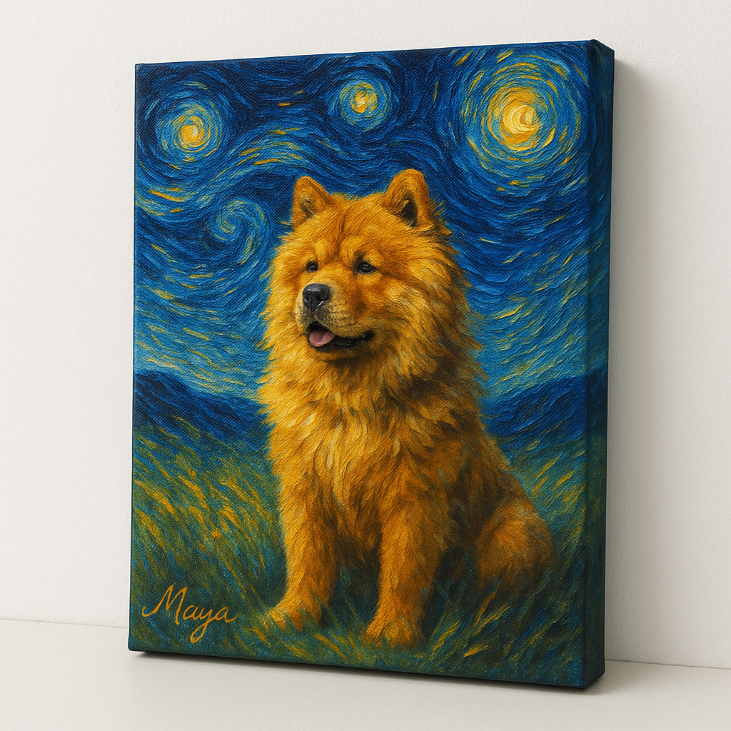 Custom Pet Portrait – Van Goph Style Portrait