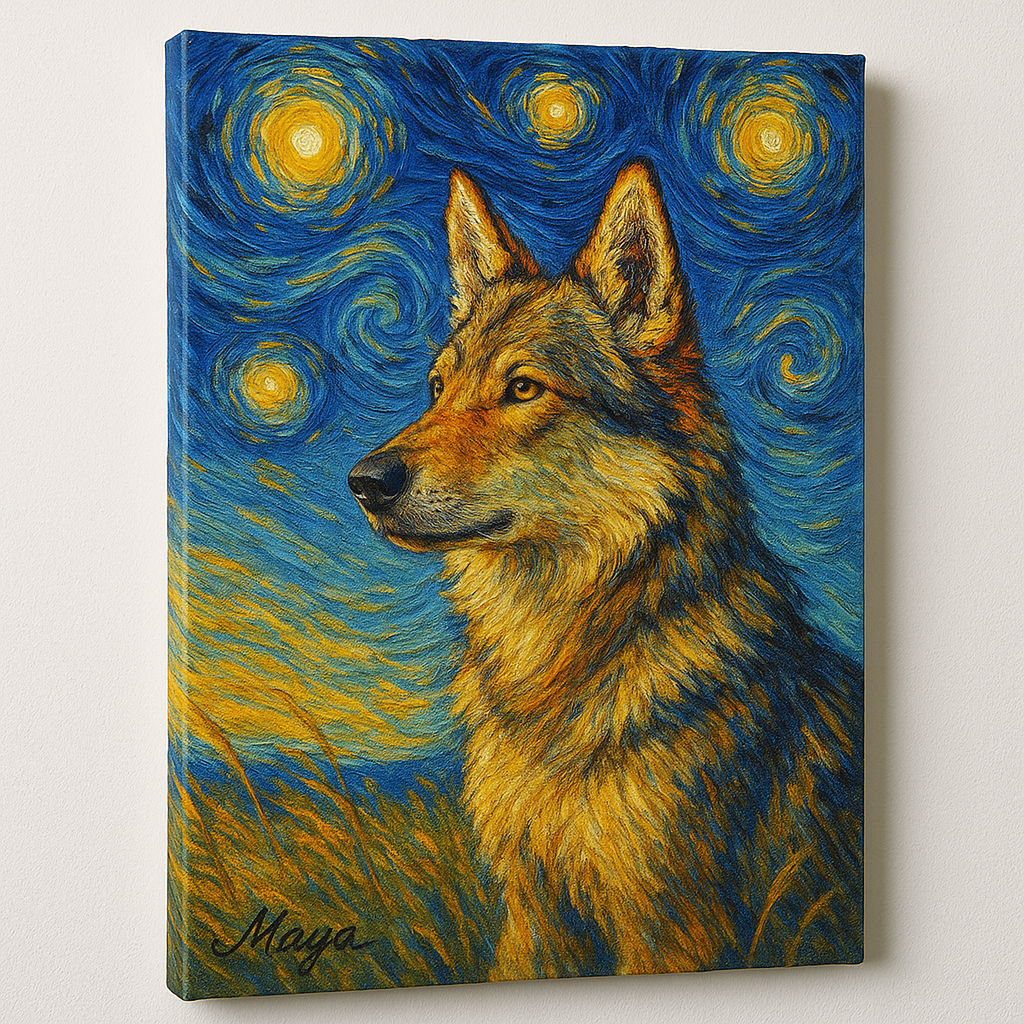 Custom Pet Portrait – Van Goph Style Portrait