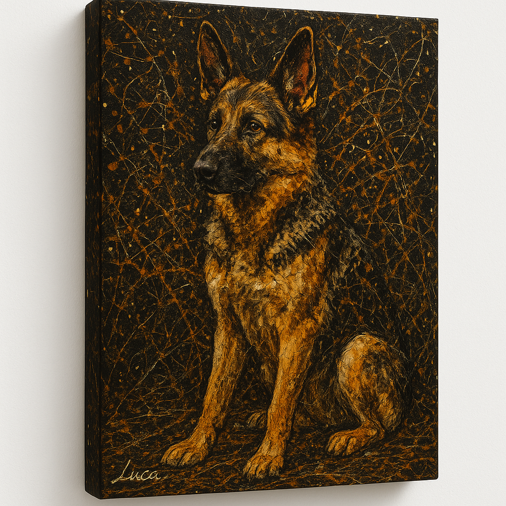 Custom Pet Portrait – Abstract Expressionist Style Portrait