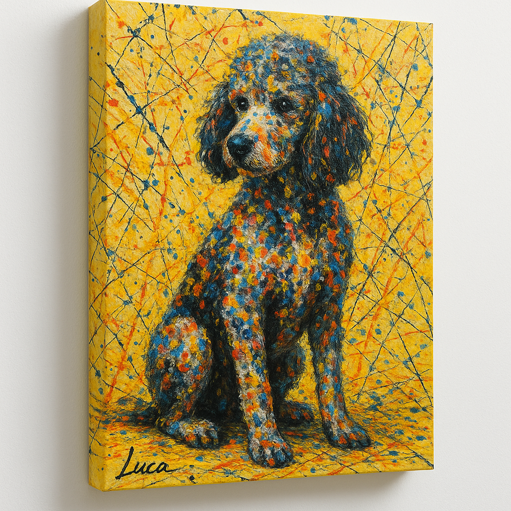 Custom Pet Portrait – Abstract Expressionist Style Portrait