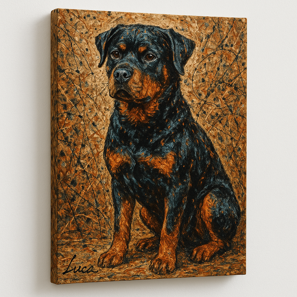 Custom Pet Portrait – Abstract Expressionist Style Portrait