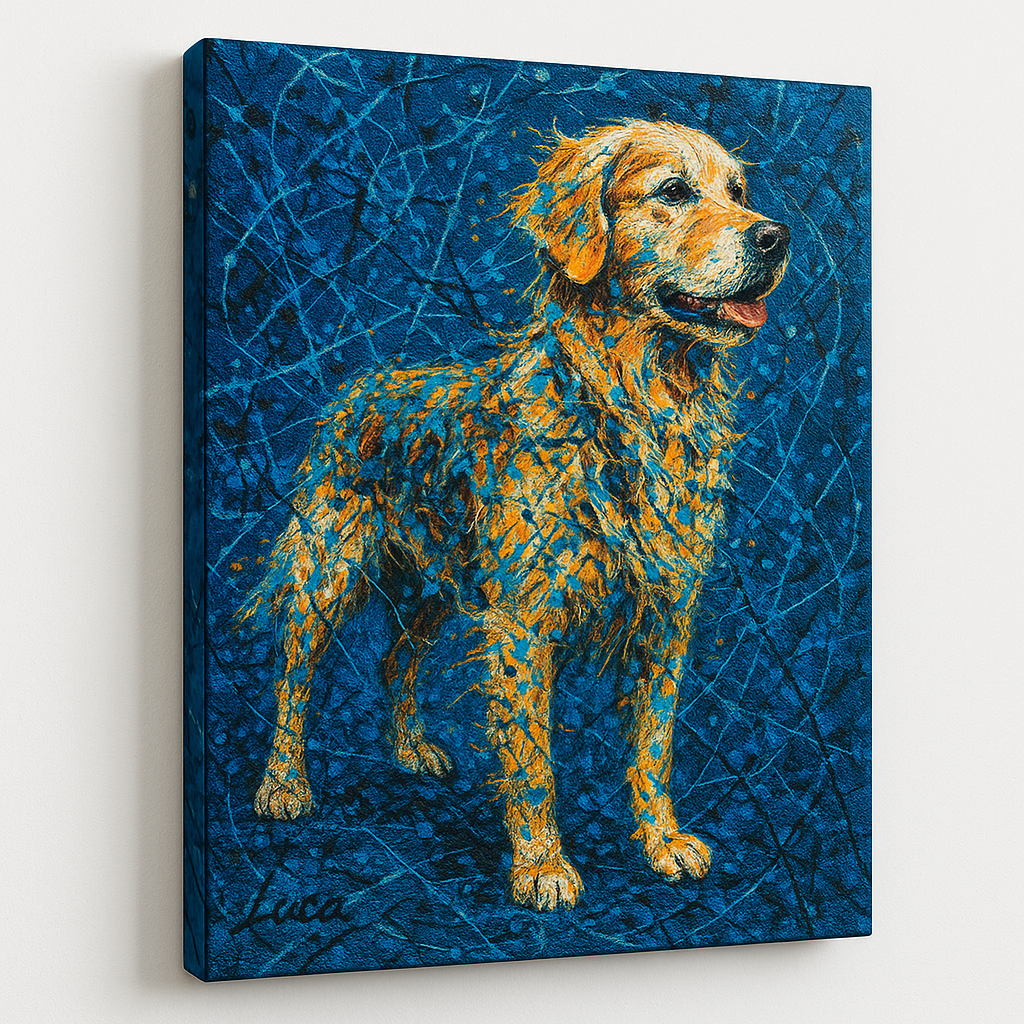 Custom Pet Portrait – Abstract Expressionist Style Portrait