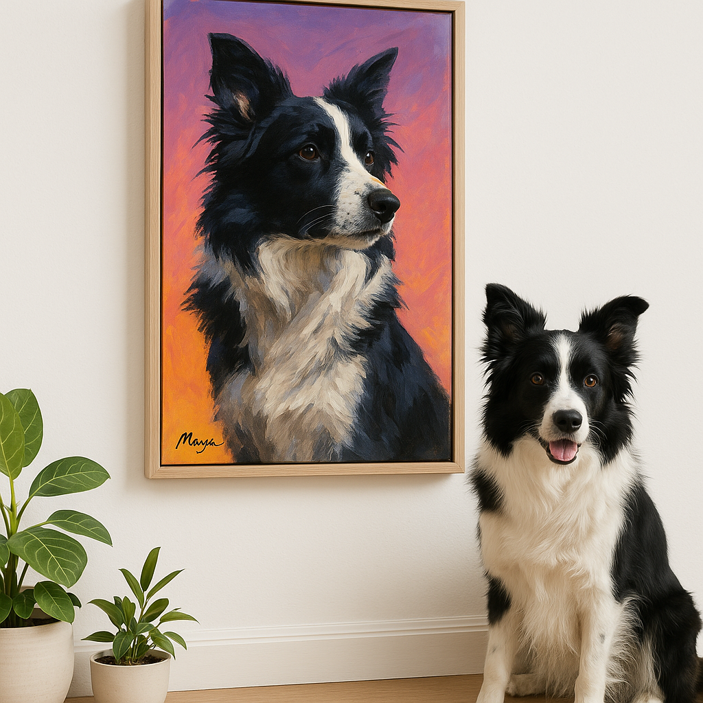 Custom Pet Portrait – Acrylic painting Portrait