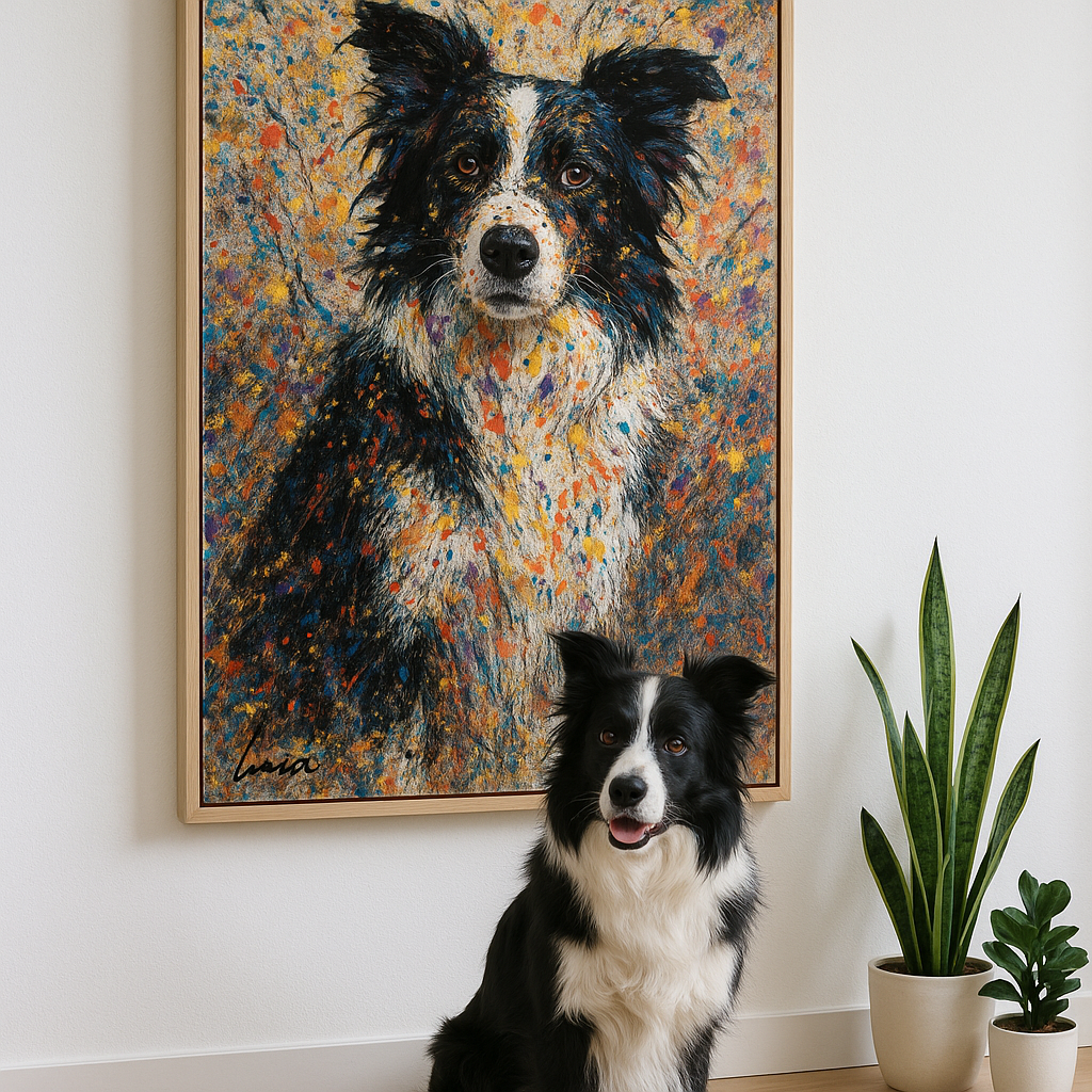 Custom Pet Portrait – Abstract Expressionist Style Portrait