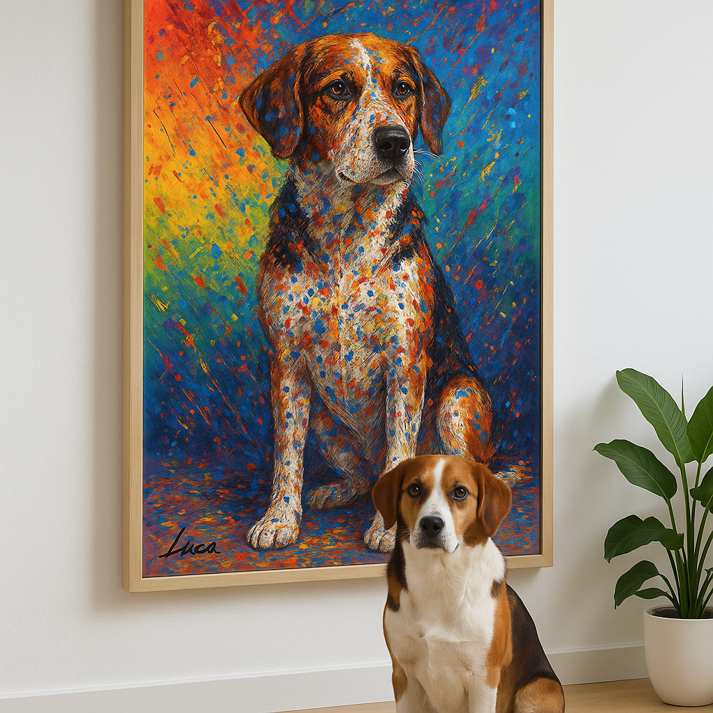 Custom Pet Portrait – Abstract Expressionist Style Portrait