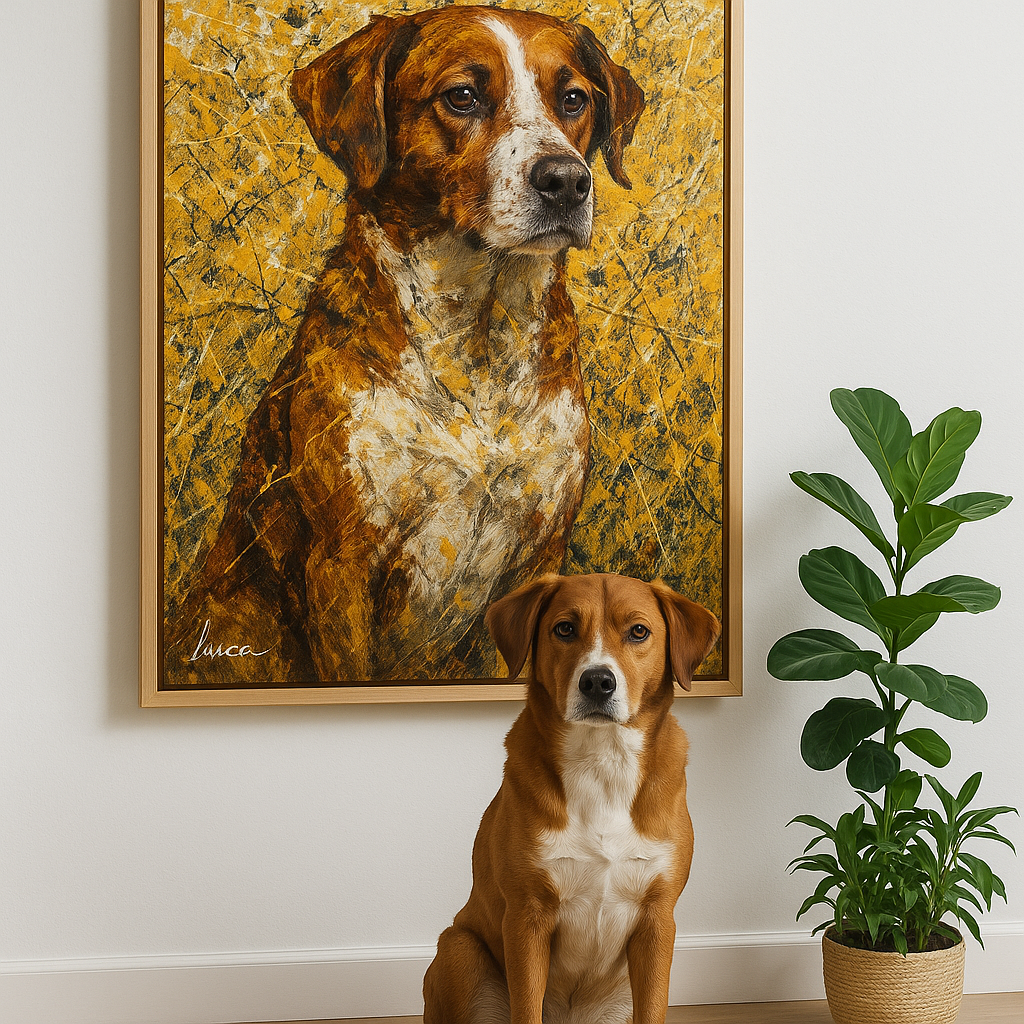 Custom Pet Portrait – Abstract Expressionist Style Portrait