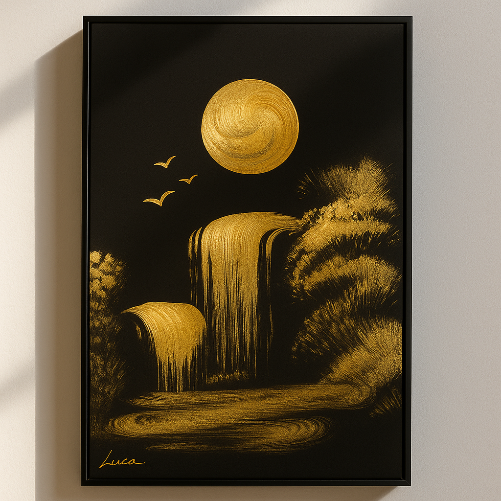 Portrait - Dark & Gold