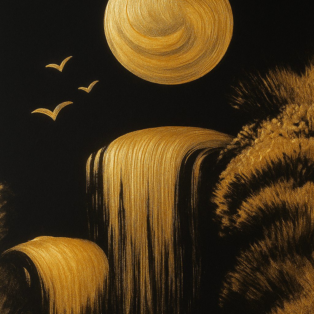 Portrait - Dark & Gold