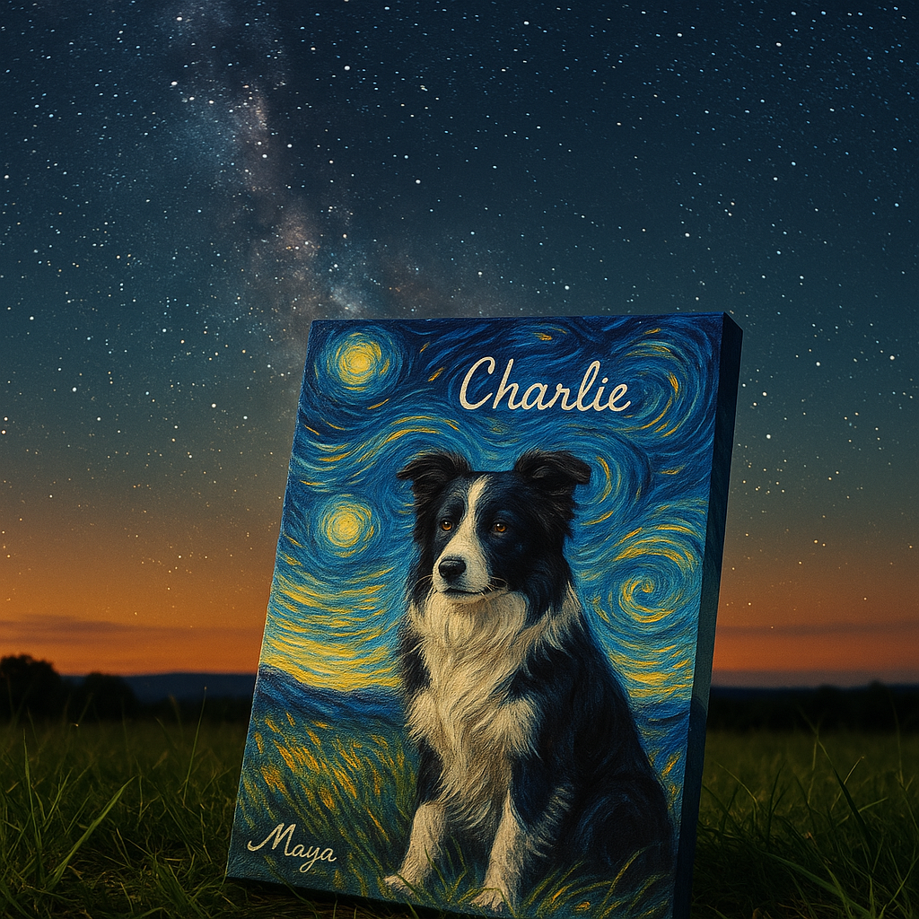 Custom Pet Portrait – Van Goph Style Portrait