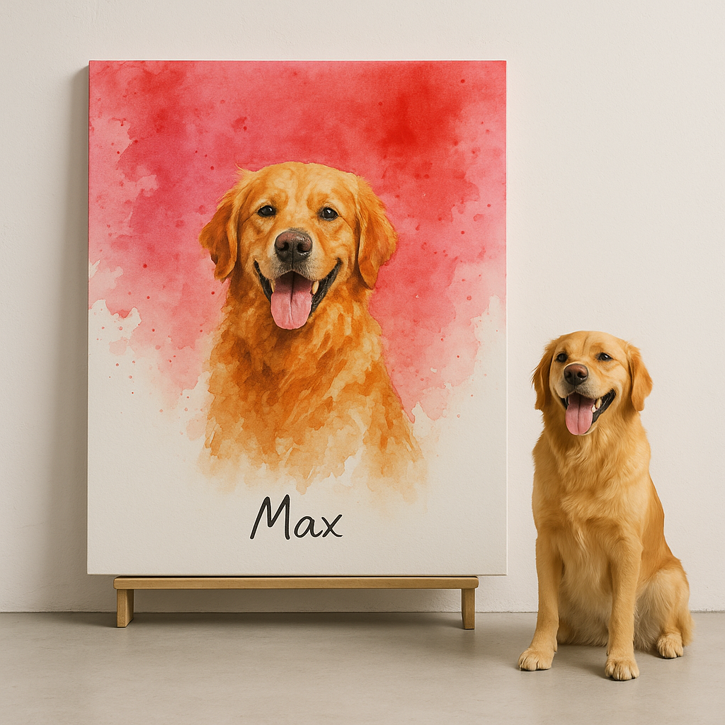 Custom Pet Portrait – Watercolor painting Portrait