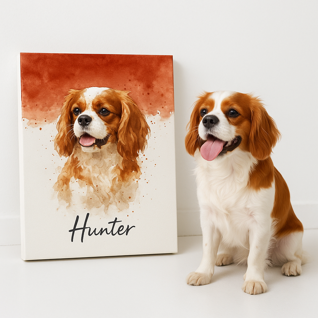 Custom Pet Portrait – Watercolor painting Portrait