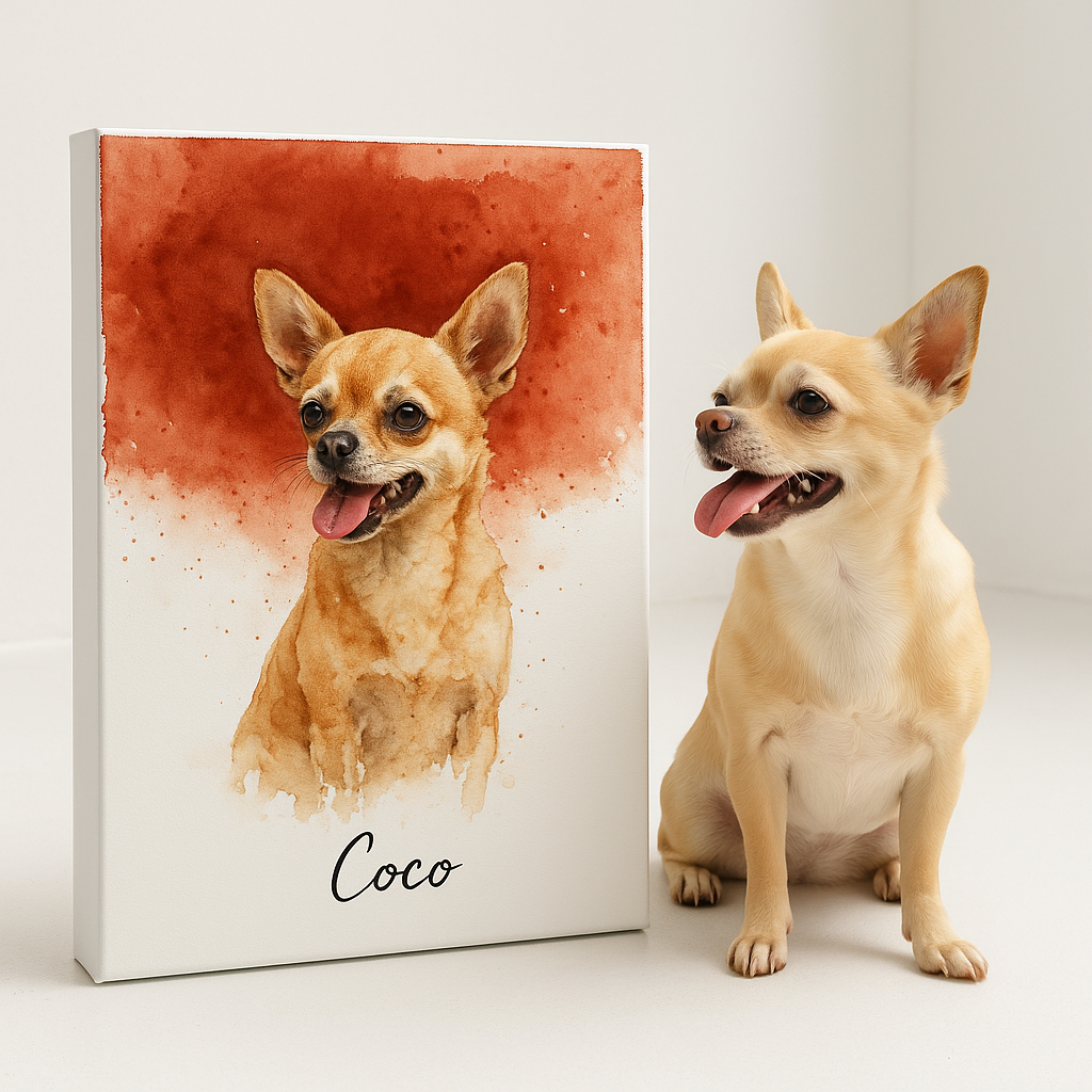 Custom Pet Portrait – Watercolor painting Portrait