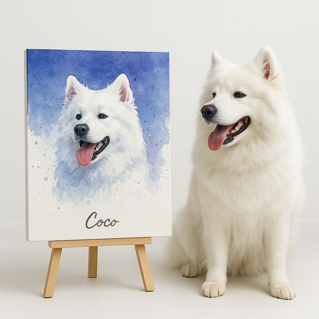 Custom Pet Portrait – Watercolor painting Portrait