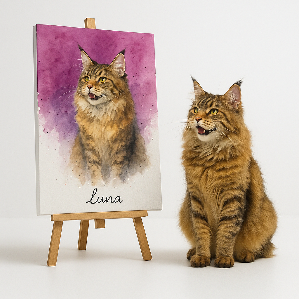 Custom Pet Portrait – Watercolor painting Portrait