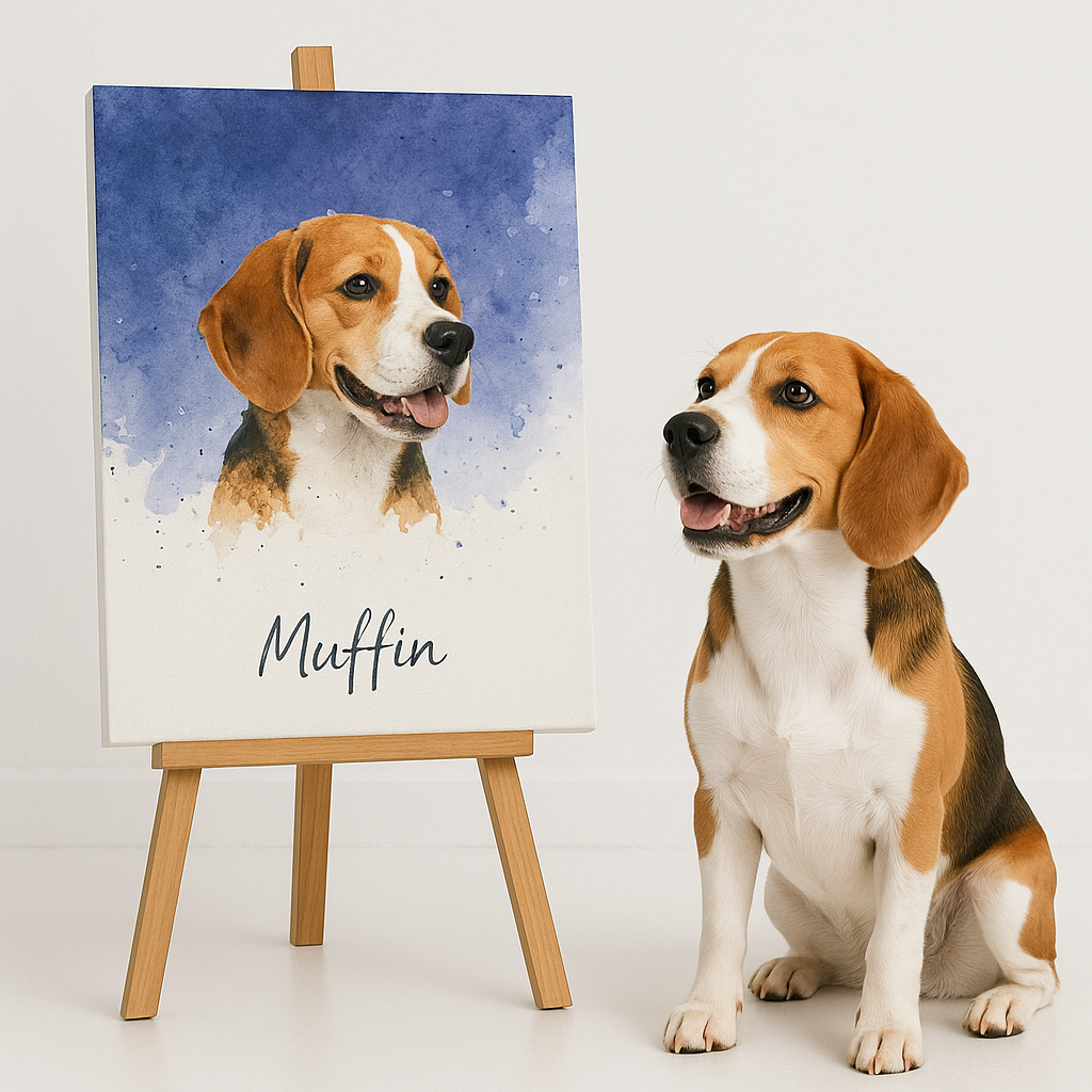 Custom Pet Portrait – Watercolor painting Portrait