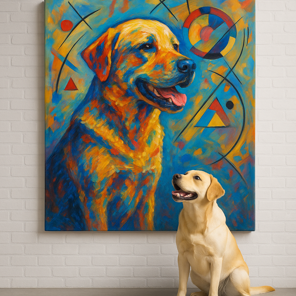Custom Pet Portrait – Wassily Kandinsky Style Portrait