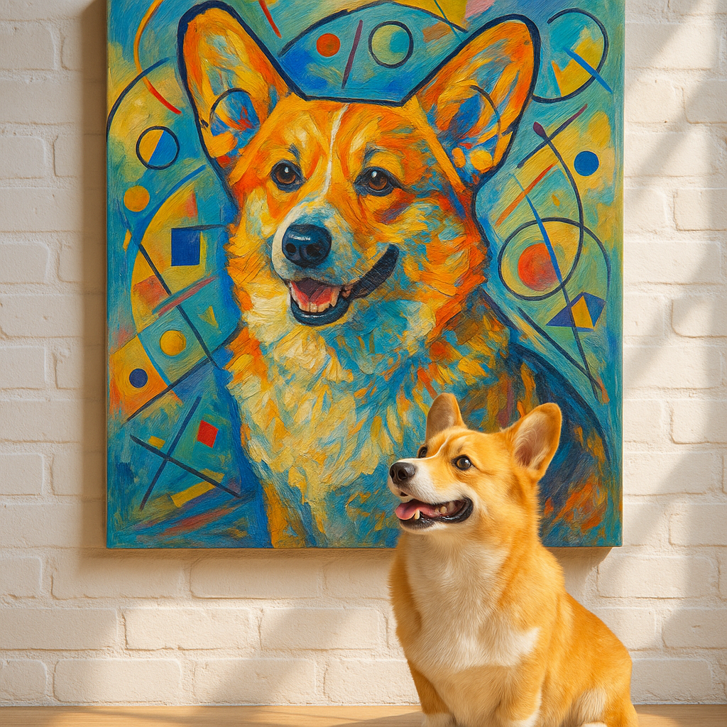 Custom Pet Portrait – Wassily Kandinsky Style Portrait
