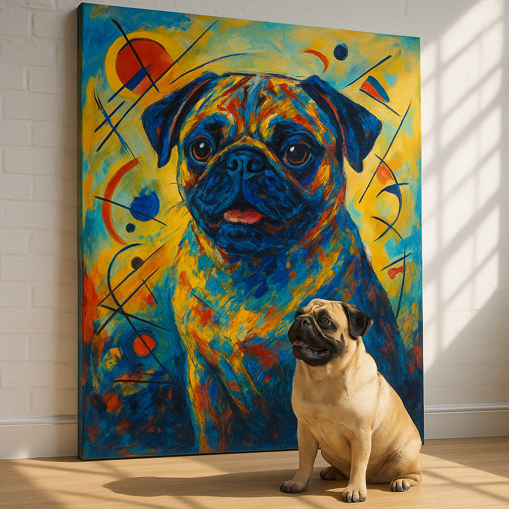 Custom Pet Portrait – Wassily Kandinsky Style Portrait