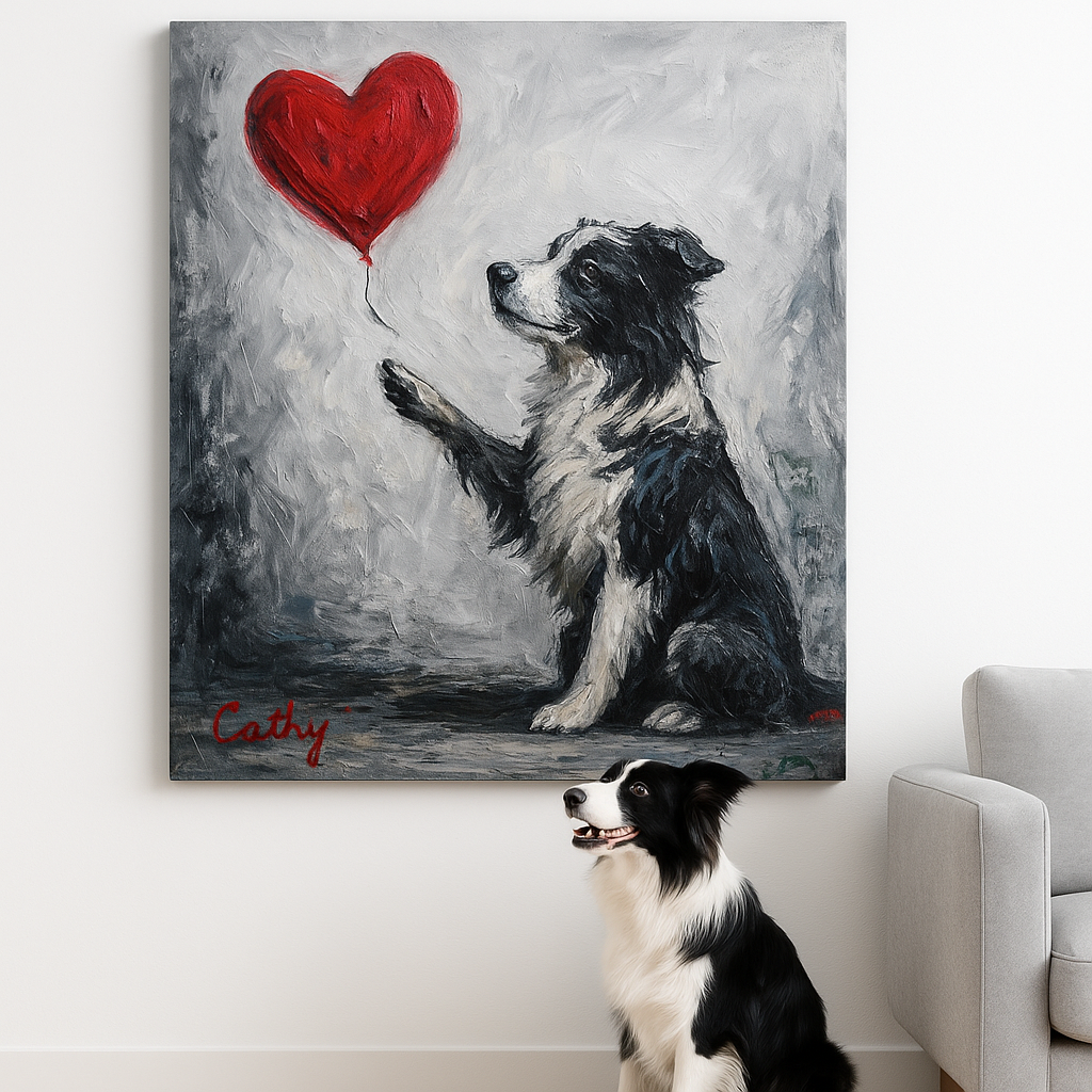 Custom Pet Portrait – Banksy Street Graffiti