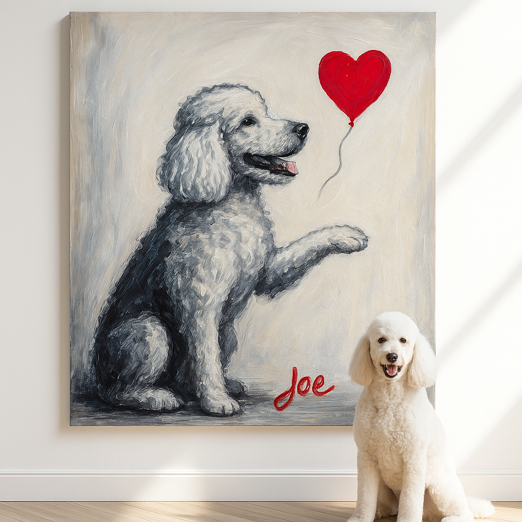 Custom Pet Portrait – Banksy Street Graffiti