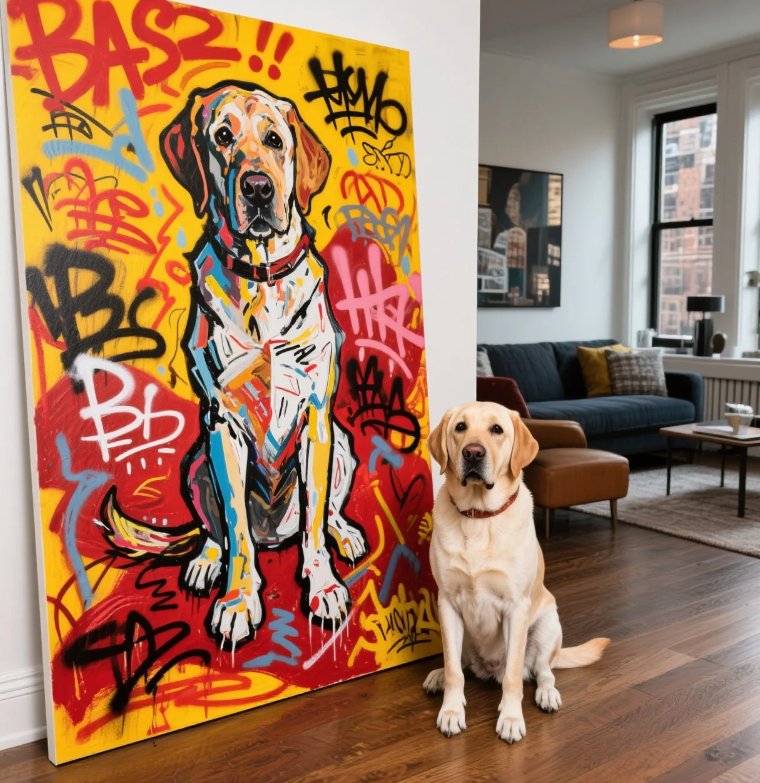 Custom Pet Portrait – Graffiti Abstract Style Portrait