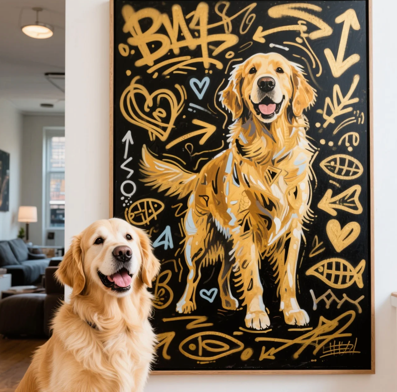 Custom Pet Portrait – Street graffiti Style Portrait