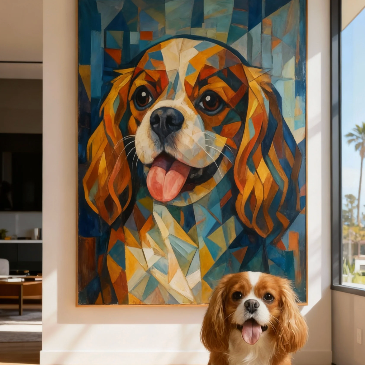 Custom Pet Portrait – Cubism Style Portrait