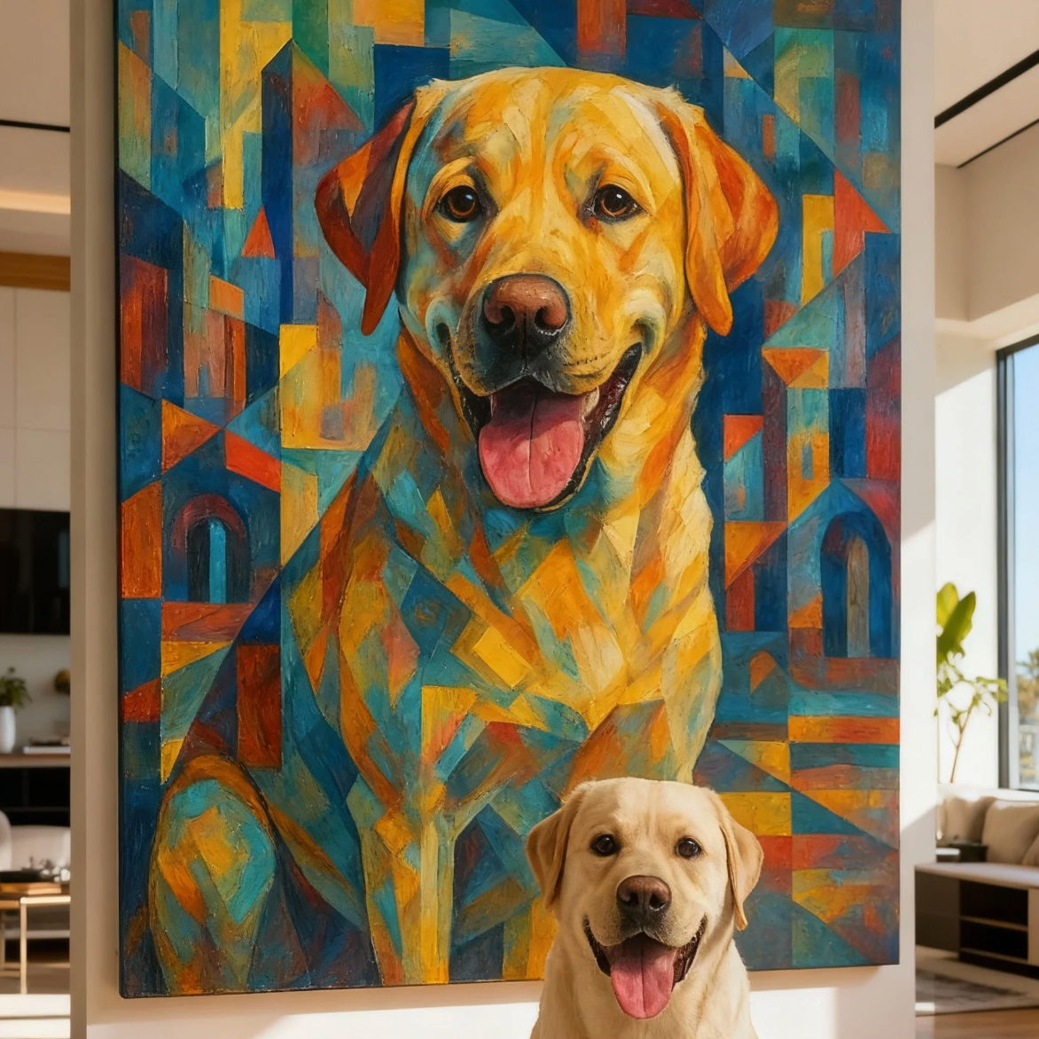 Custom Pet Portrait – Cubism Style Portrait