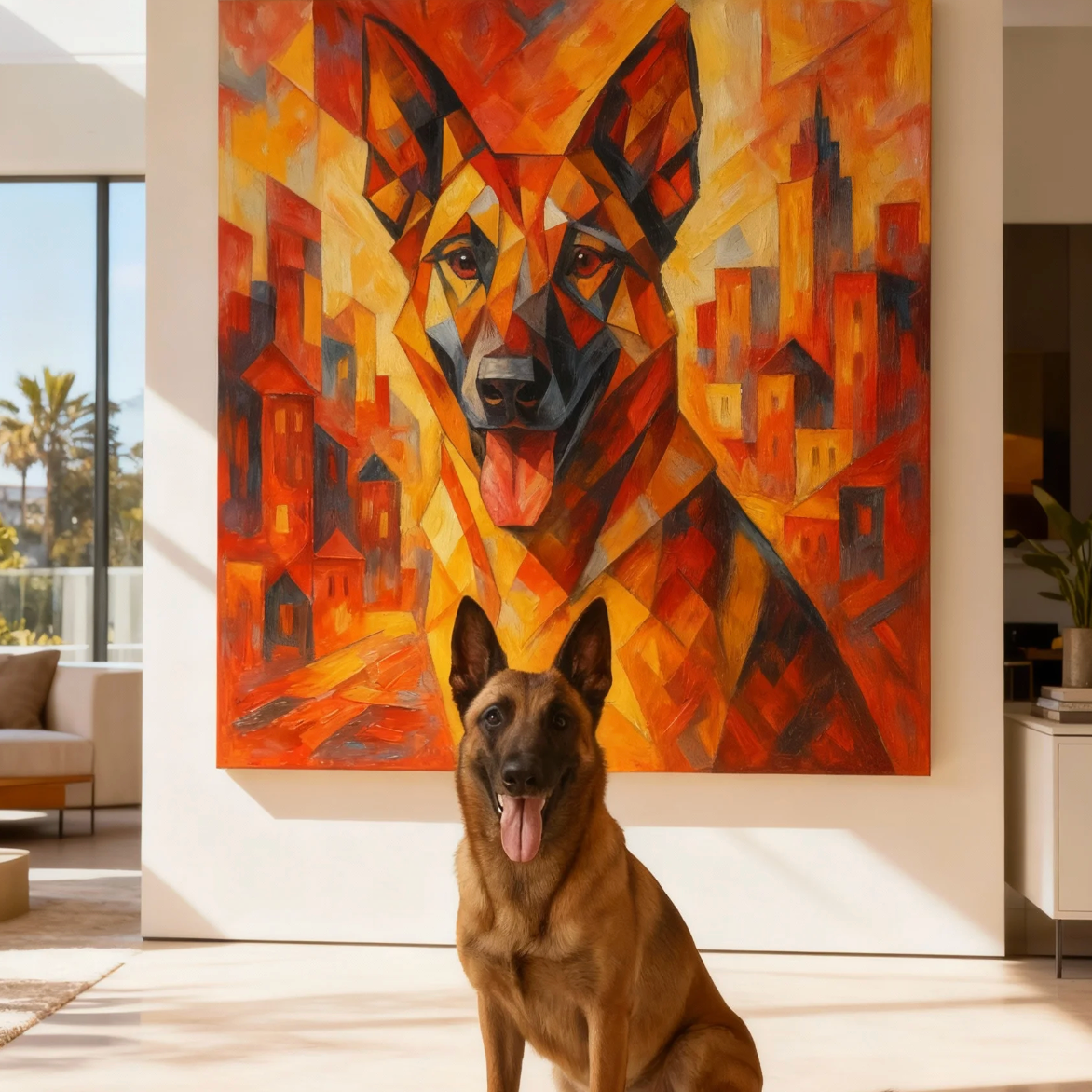 Custom Pet Portrait – Cubism Style Portrait