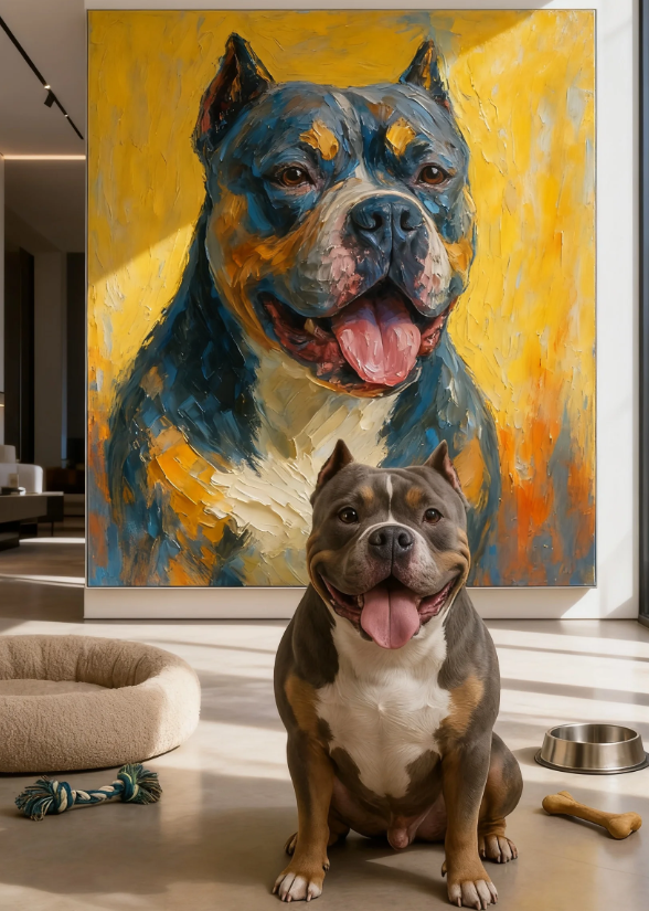 Custom Pet Portrait – Acrylic painting Portrait